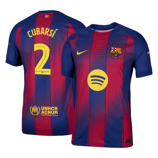 Barcelona Tröja CUBARSÍ #2 2025/26 Hemma Röd & Blå - UCL