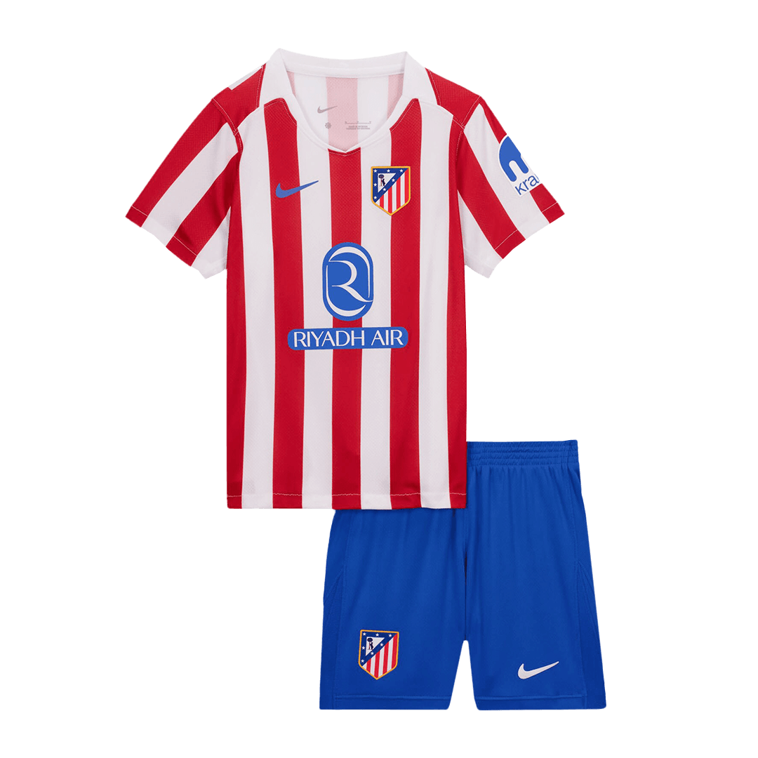 Atletico Madrid Tröja 2025/26 Hemma Röd & Vit Barn