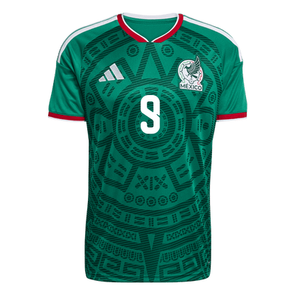 Raúl #9 Mexiko Tröja 2026 Hemma Premium Grön-9