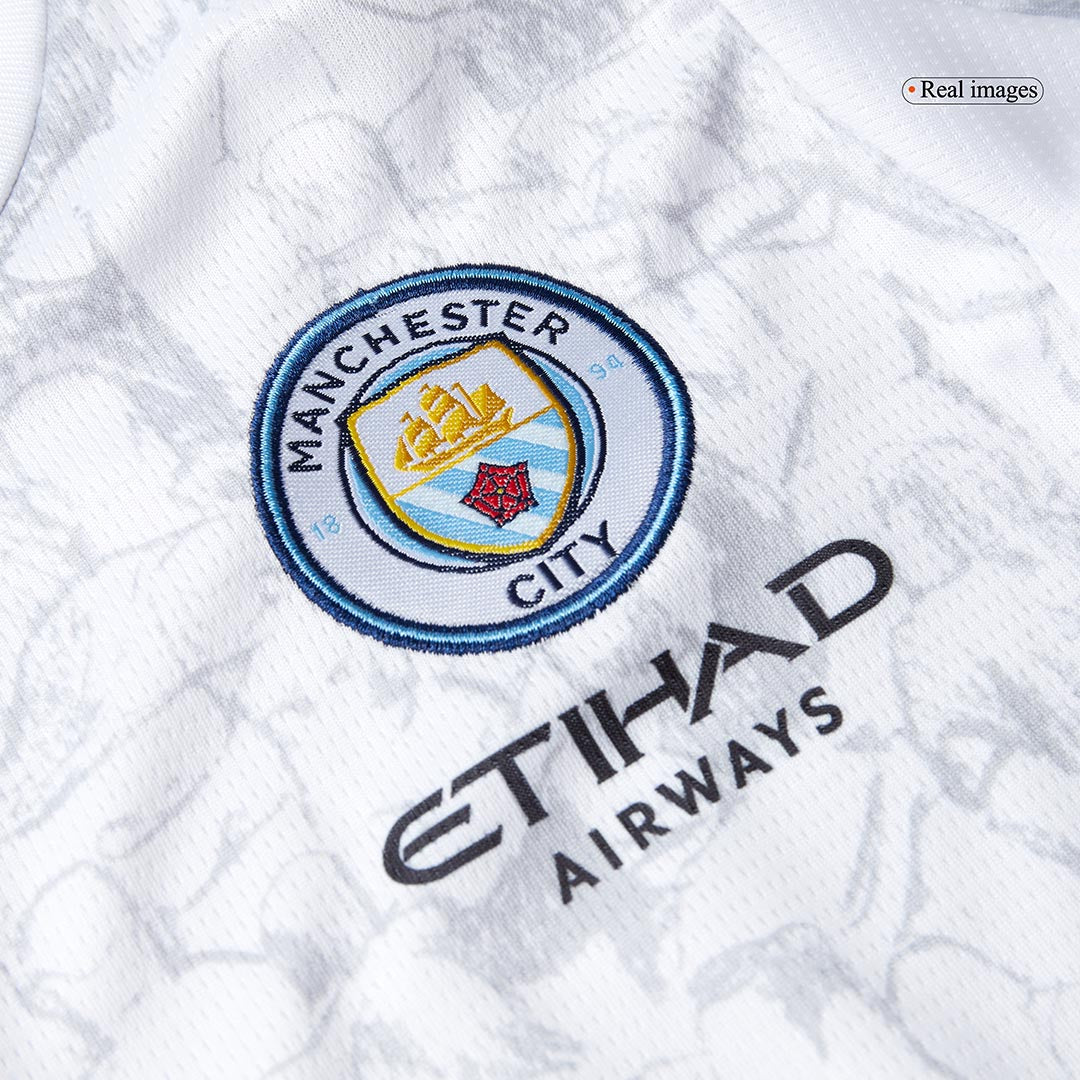 Manchester City Tröja 2025/26 Vit Barn