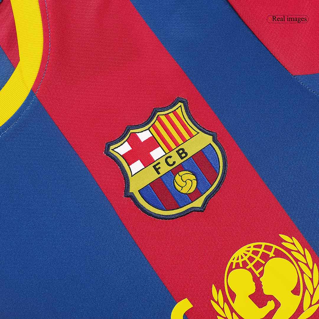 DAVID VILLA #7 Barcelona Hemmatröja 2010/11 Retro Tröja
 Röd & Blå