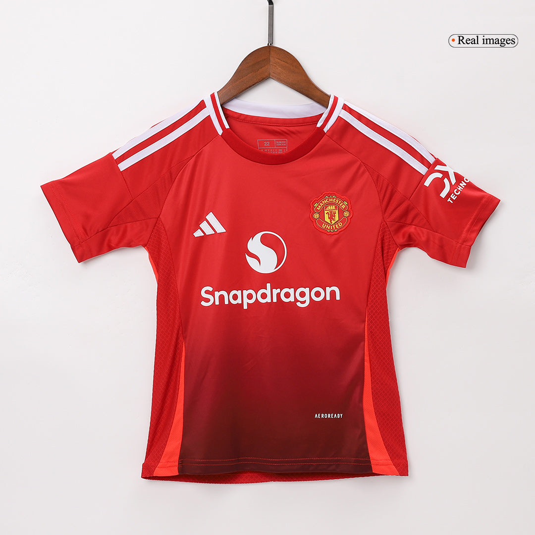 Manchester United Tröja 2024/25 Hemma Röd Barn-17