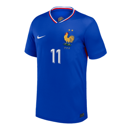 Frankrike Tröja OLISE #11 Euro 2024 Hemma Blå-8