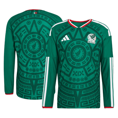 Mexiko Tröja 2026 Hemma Långärmad Grön-9