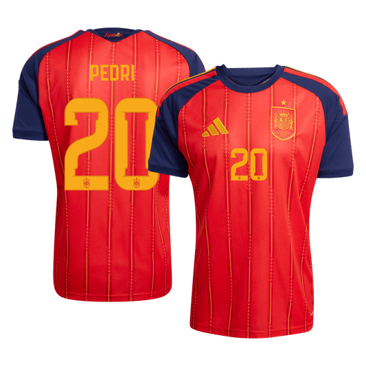 PEDRI #20 Spanien Tröja 2026 Hemma Premium Röd