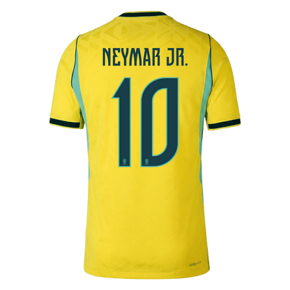 Brasilien Tröja NEYMAR JR. #10 2026 Hemma Autentisk Gul-3