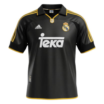 Real Madrid Bortatröja 1999/01 Retro Tröja
 Svart