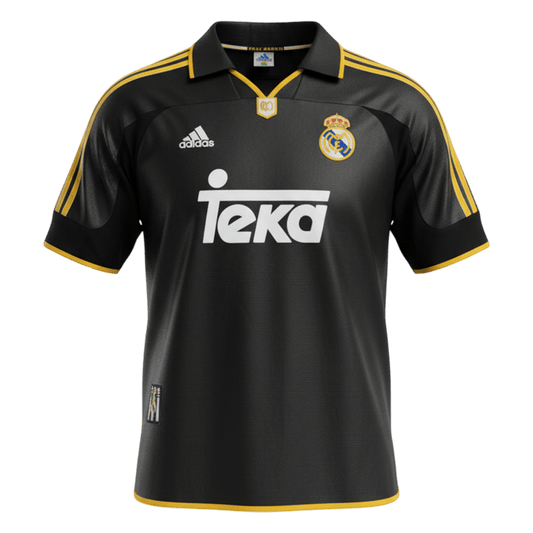 Real Madrid Bortatröja 1999/01 Retro Tröja
 Svart