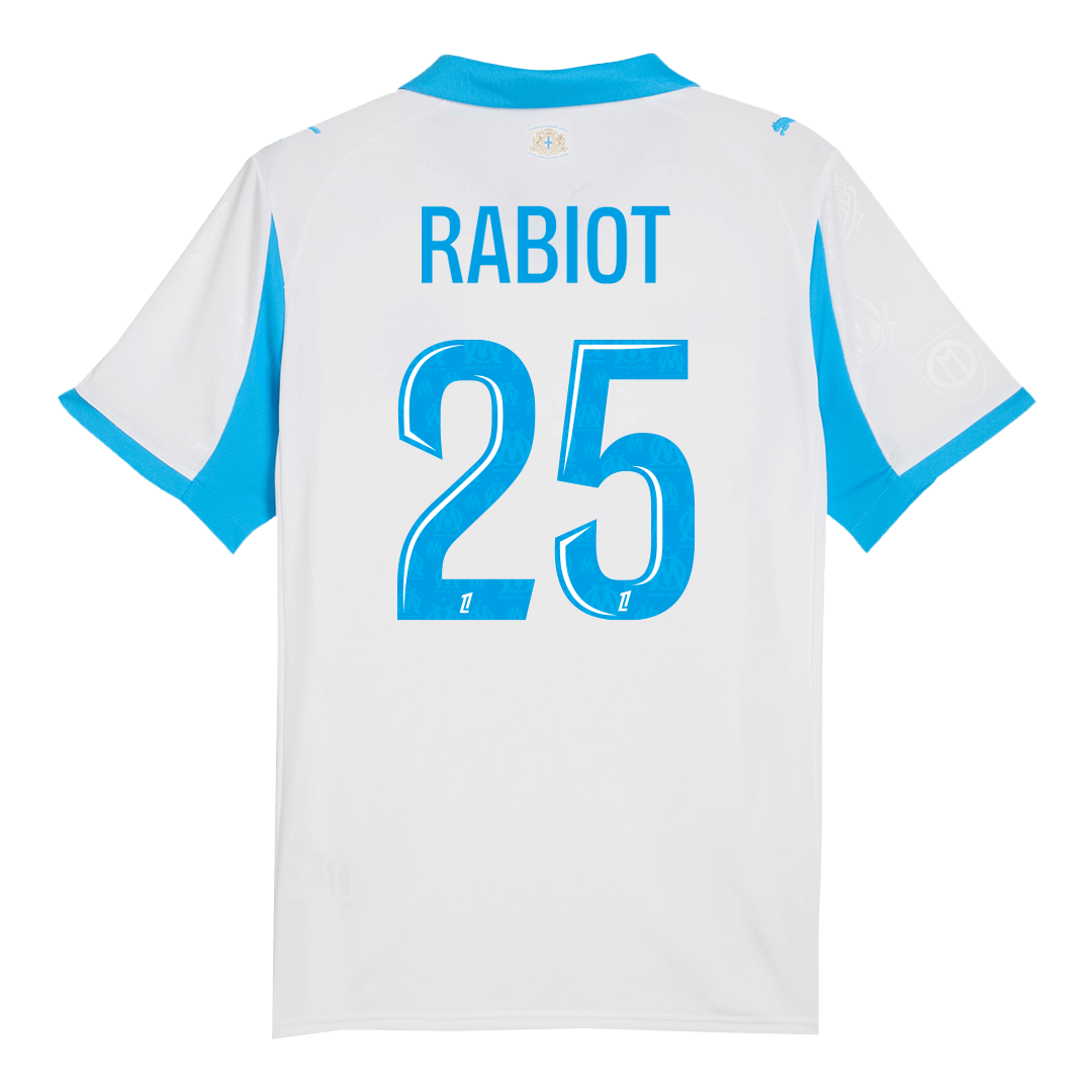 Marseille Tröja RABIOT #25 2025/26 Hemma Vit-12