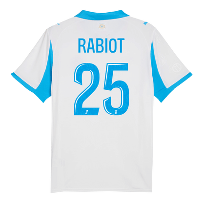 Marseille Tröja RABIOT #25 2025/26 Hemma Vit-12