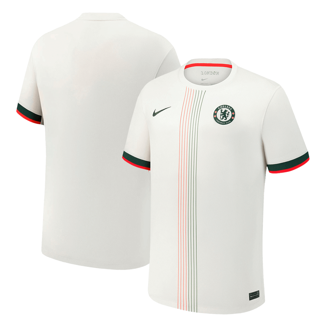 Chelsea Tröja Bortaställ 2025/26 Vit-9