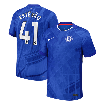 Chelsea Tröja ESTÊVÃO #41 2025/26 Hemma Blå