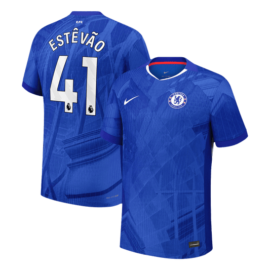 Chelsea Tröja ESTÊVÃO #41 2025/26 Hemma Blå