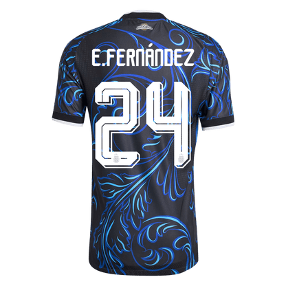 Argentina Tröja E. FERNÁNDEZ #24 2026 Borta Autentisk Svart-9