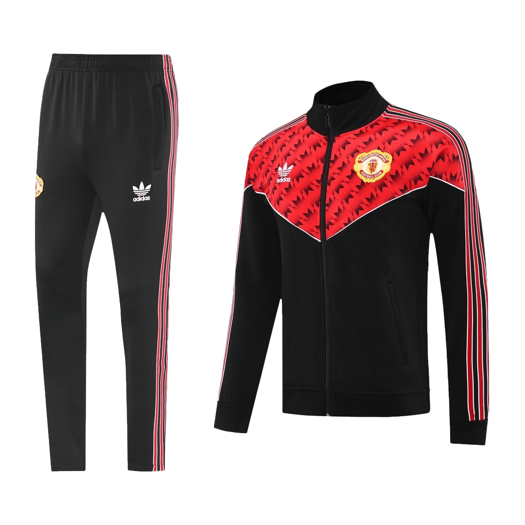 Manchester United Träningsset (Jacka+Byxor) 2025/26 Röd & Svart-26