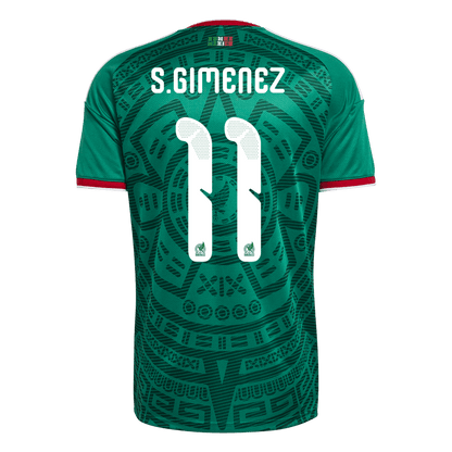 S.GIMENEZ #11 Mexiko Tröja 2026 Hemma Premium Grön-8