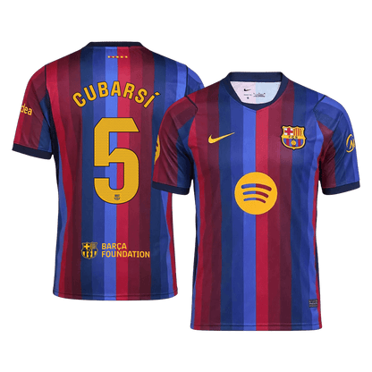 Barcelona Tröja CUBARSÍ #5 2026/27 Hemma Blue&Garnet