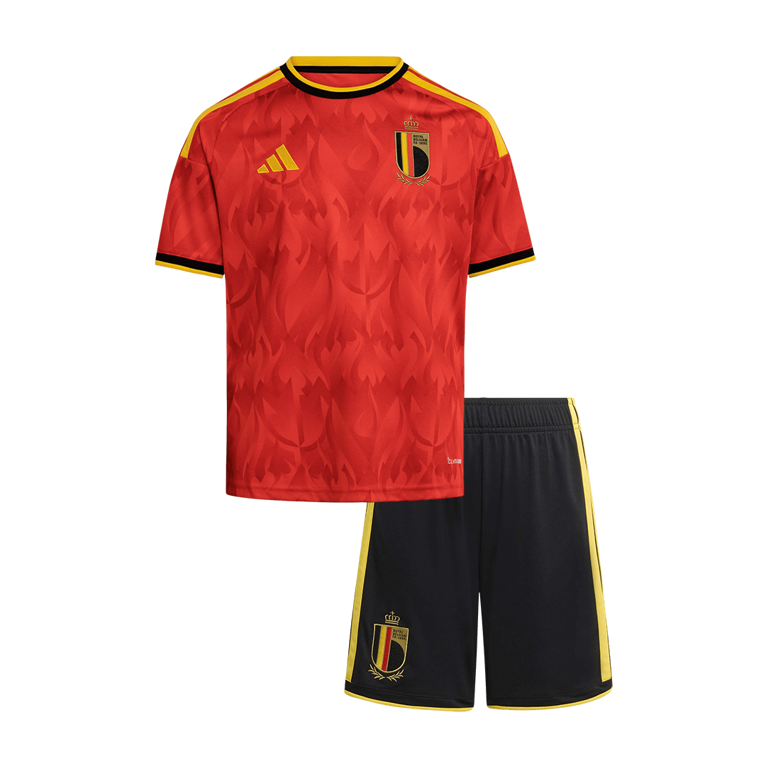 Belgien Tröja 2026 Hemma Röd Barn