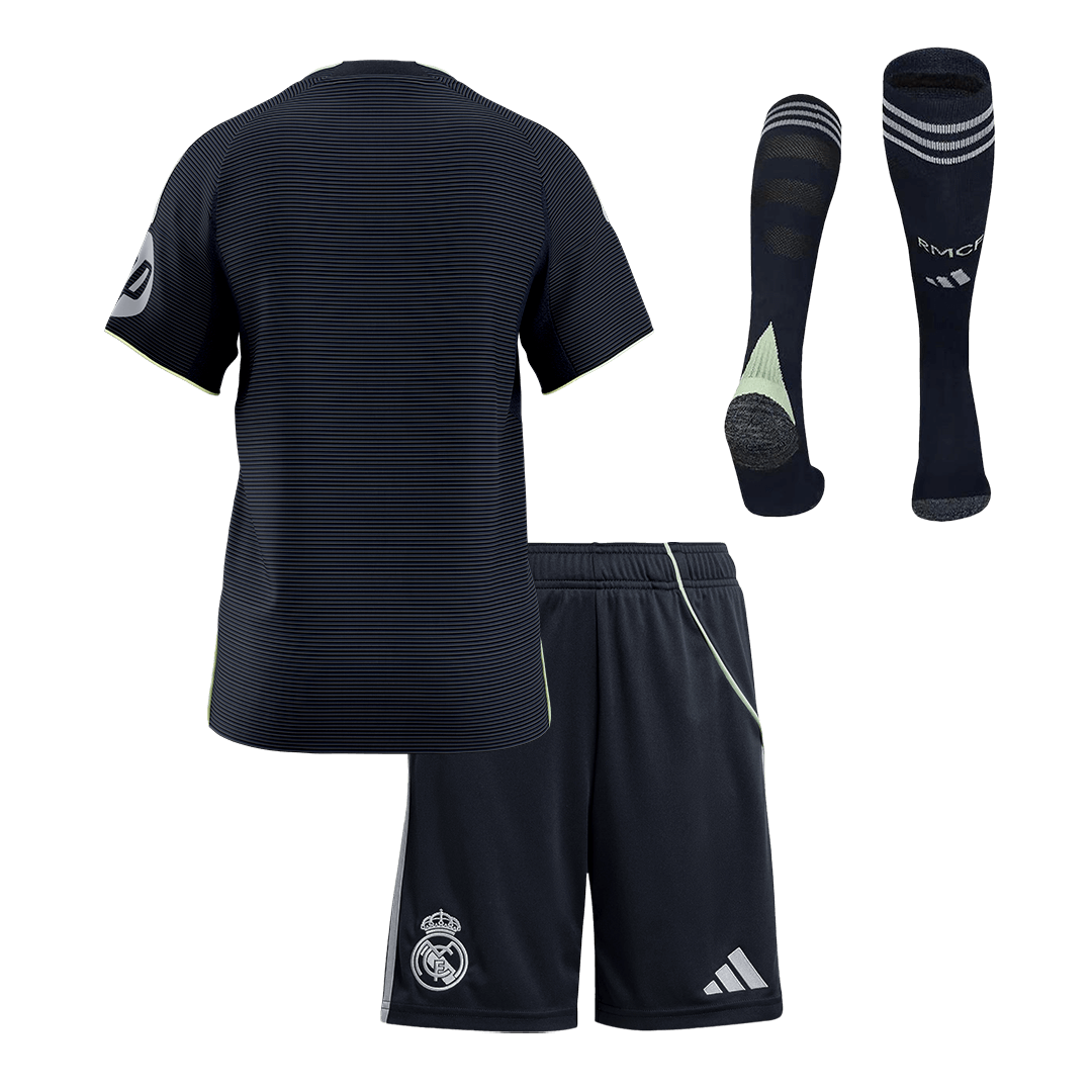 Real Madrid Tröja 2025/26 Bortaställ Mörkblå Barn-12