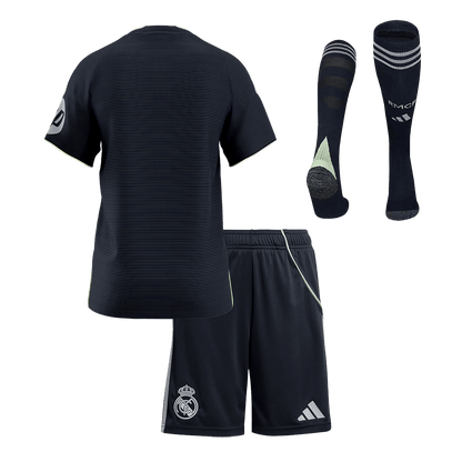 Real Madrid Tröja 2025/26 Bortaställ Mörkblå Barn-12
