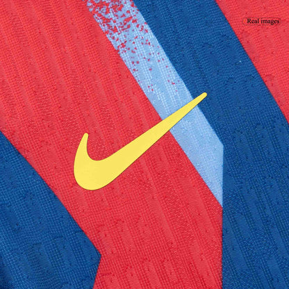 Barcelona Tröja 2025/26 Fourth Away Autentisk Röd & Blå-9