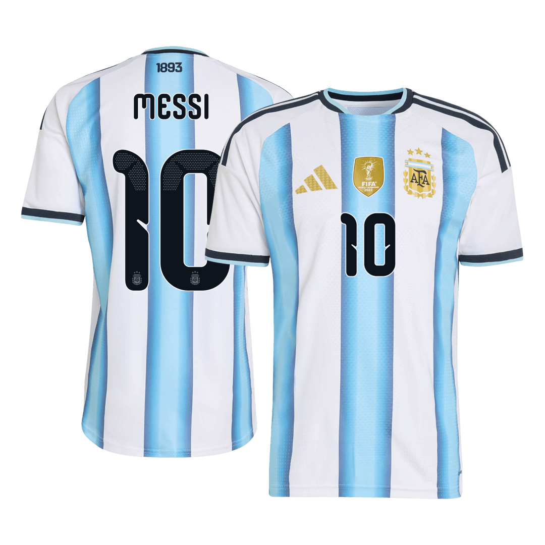 Argentina Tröja MESSI #10 2026 Hemma Autentisk Blå & Vit
