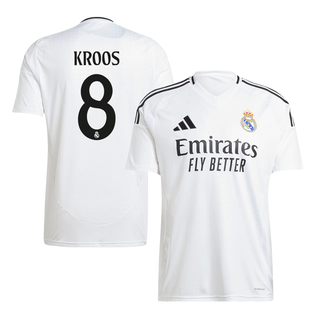 Real Madrid Tröja KROOS #8 2024/25 Hemma Vit