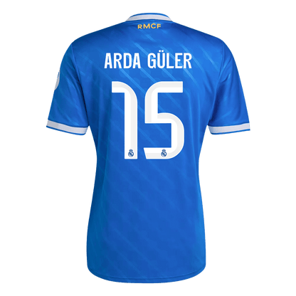 Real Madrid Tröja ARDA GÜLER #15 2025/26 Tredje Blå-10