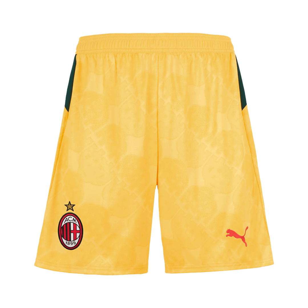 AC Milan Shorts 2025/26 Tredje Gul