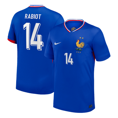 Frankrike Tröja RABIOT #14 Euro 2024 Hemma Blå