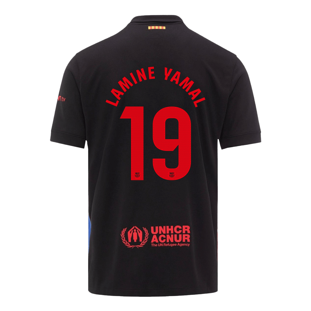 Barcelona Tröja LAMINE YAMAL #19 2024/25 Borta Svart