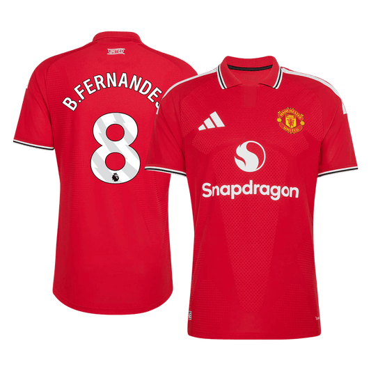 Manchester United Tröja B. FERNANDES #8 2026/27 Hemma Autentisk Röd