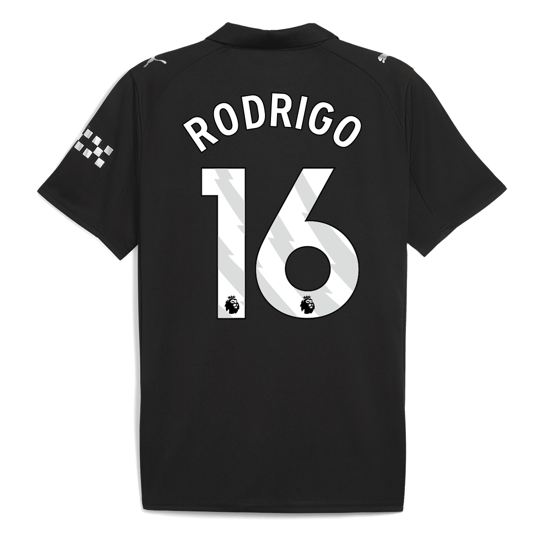 Manchester City Tröja RODRIGO #16 2025/26 Borta Svart