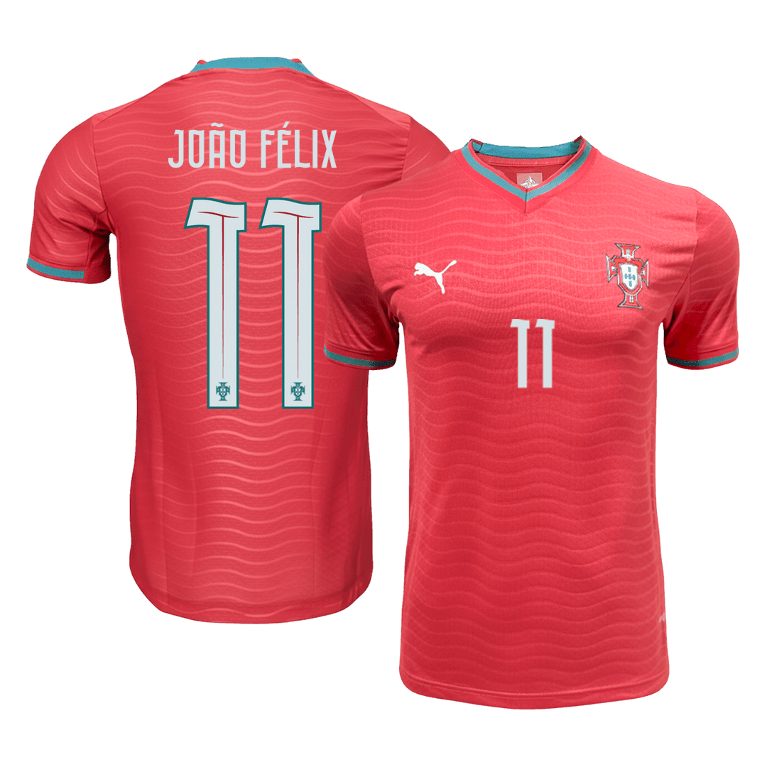 Portugal Tröja JOÃO FÉLIX #11 2026 Hemma Autentisk Röd