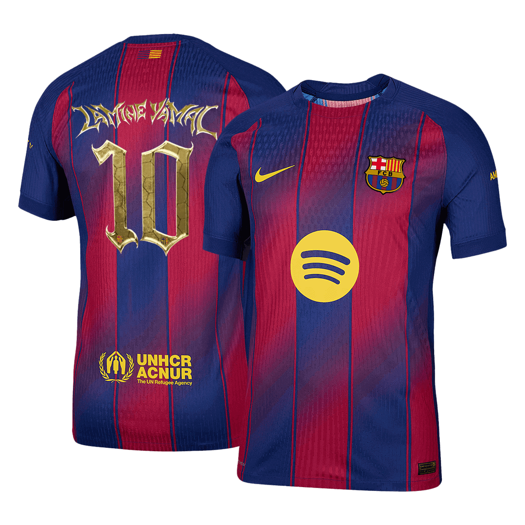 Barcelona Tröja LAMINE YAMAL #10 2025/26 Hemma Röd & Blå