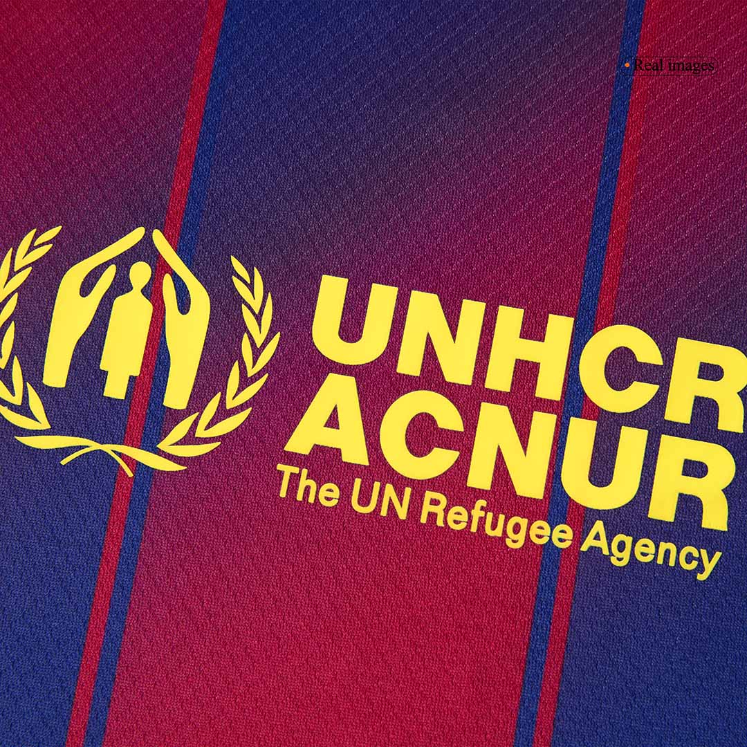 Barcelona Tröja 2025/26 Hemma Röd & Blå Barn Premium