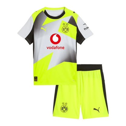 Borussia Dortmund Tröja 2025/26 Borta Grå Barn