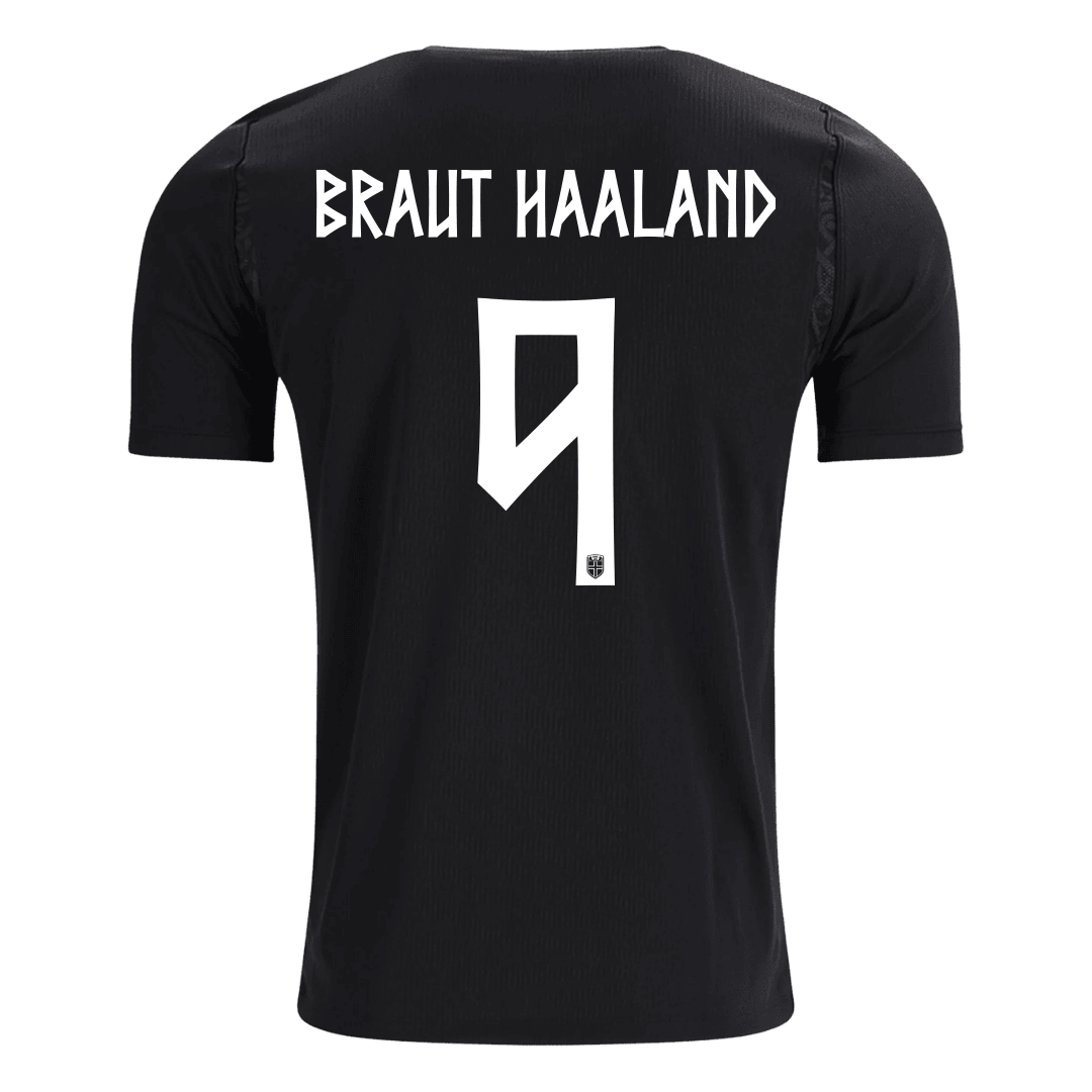 Norge Tröja BRAUT HAALAND #9 2026 Borta Svart