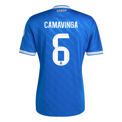 Real Madrid Tröja CAMAVINGA #6 2025/26 Tredje Blå-9