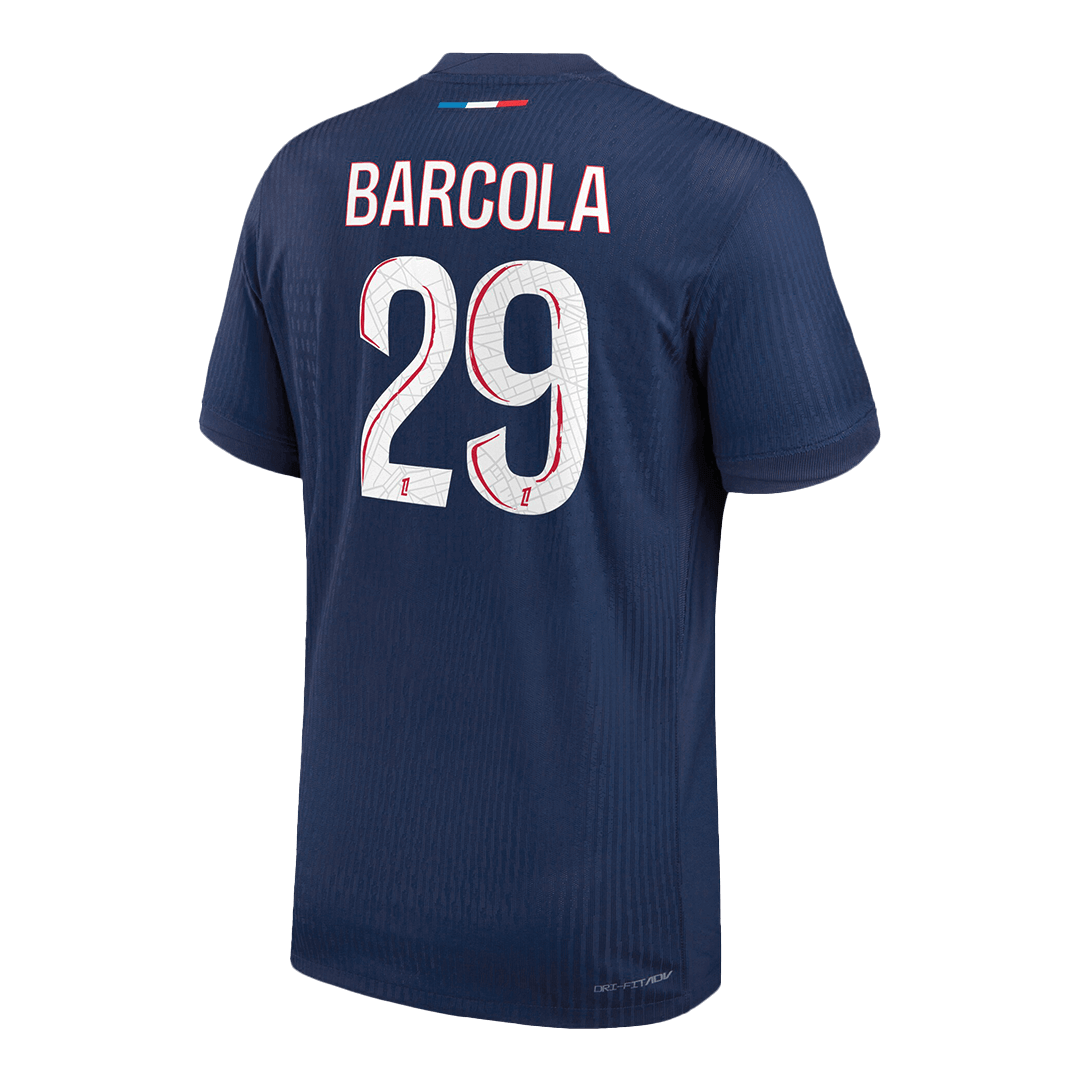 PSG Tröja BARCOLA #29 2024/25 Hemma Mörkblå