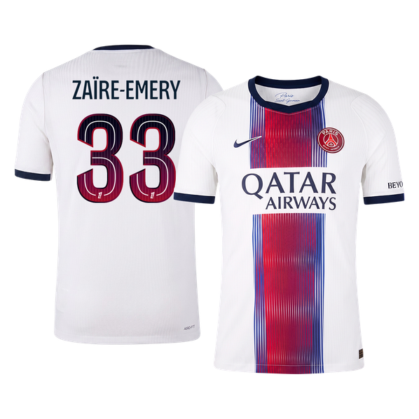 PSG Tröja ZAÏRE-EMERY #33 2026/27 Borta Autentisk Vit