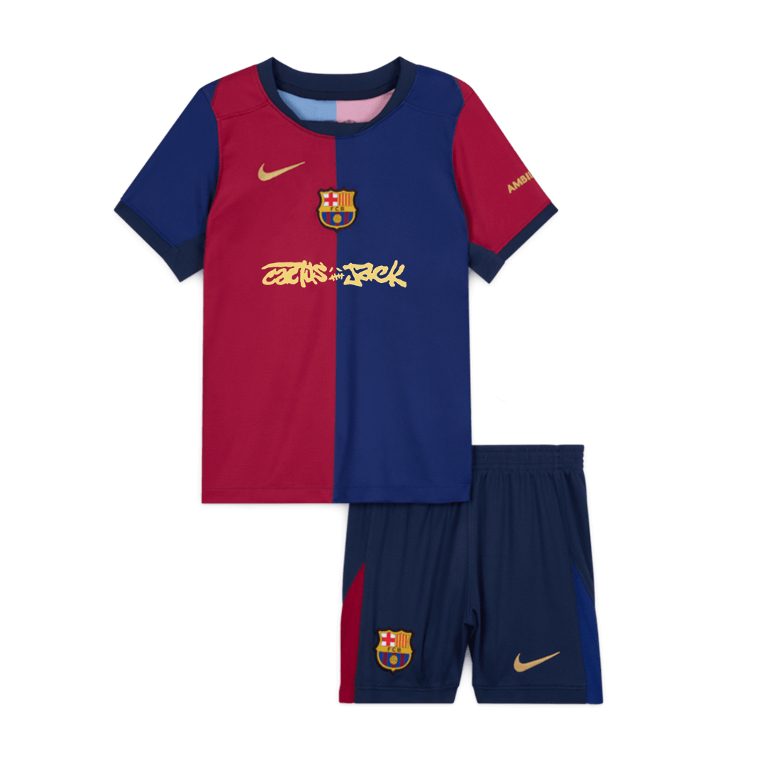 Barcelona Tröja 2024/25 Hemma Röd & Blå Barn