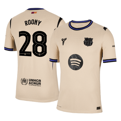 Barcelona Tröja ROONY #28 2025/26 Borta Gul - UCL