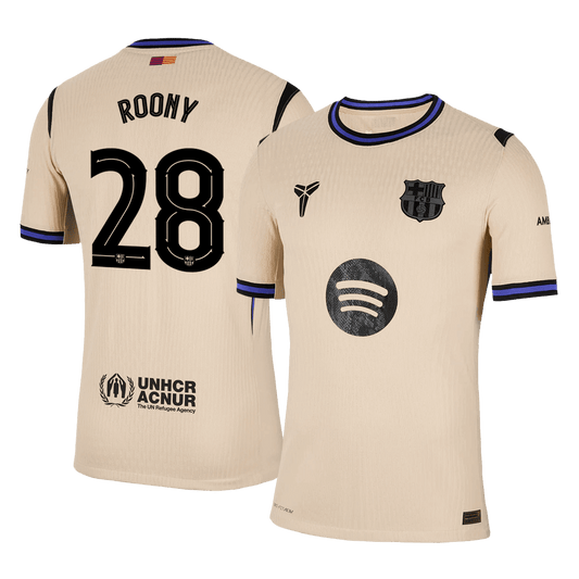 Barcelona Tröja ROONY #28 2025/26 Borta Gul - UCL