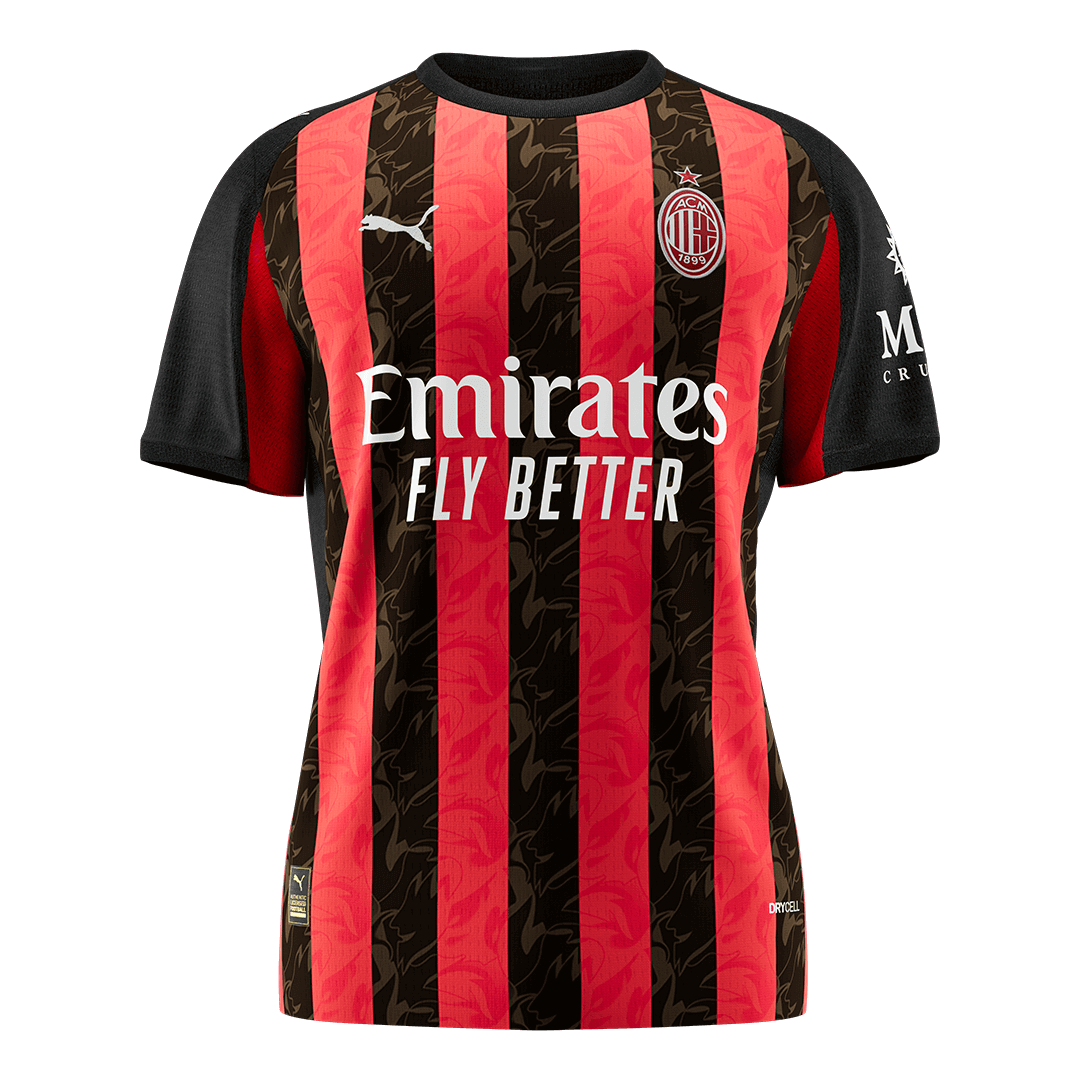 AC Milan Tröja 2025/26 Hemma Premium Röd & Svart