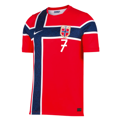 Norge Tröja SØRLOTH #7 2026 Hemma Röd-3