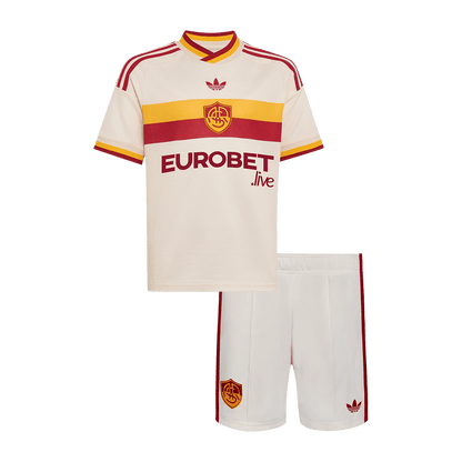 Roma Tröja 2026/27 Borta Vit Barn