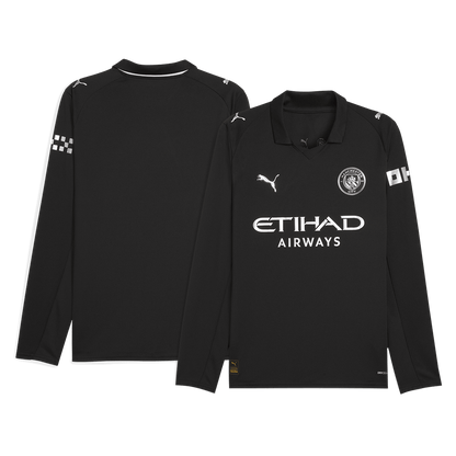 Manchester City Tröja 2025/26 Borta Långärmad Svart-8