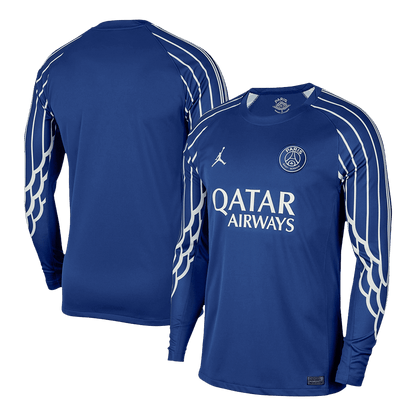 PSG Tröja 2024/25 Fourth Away Långärmad Mörkblå-10