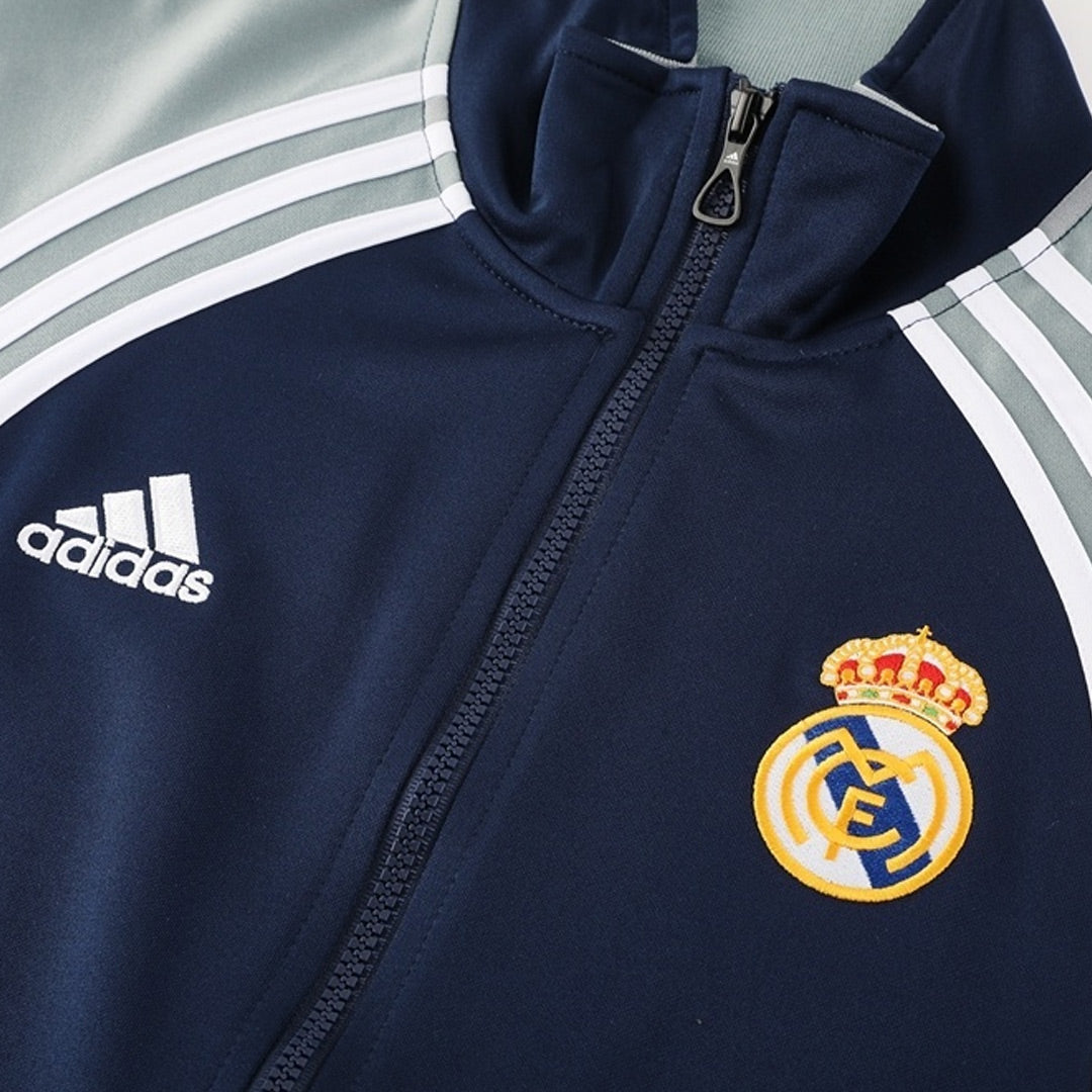 Real Madrid Träningsset (Jacka+Byxor) 2025/26 Mörkblå-9